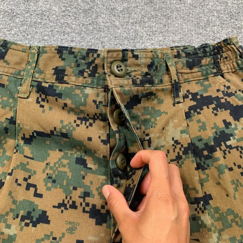 USMC Pants Mens S Small Camo Woodland MARPAT Combat Utility Uniform Button Fly